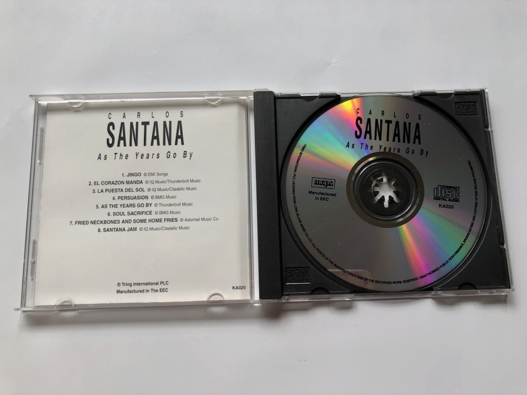 サンタナ　CARLOS SANTANA AsThe Years Go By JINGO他全8曲　CD　中古品 1円スタート_画像3
