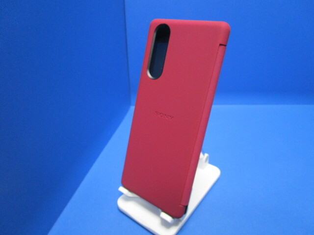 SONY Sony оригинальный Xperia 5 Style Cover View красный блокнот type кейс экран . видно f "губа" покрытие SCVJ10JP/R