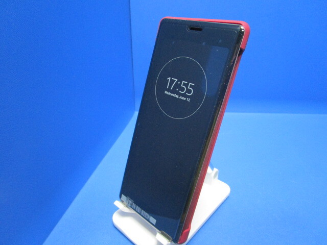 SONY Sony оригинальный Xperia 5 Style Cover View красный блокнот type кейс экран . видно f "губа" покрытие SCVJ10JP/R