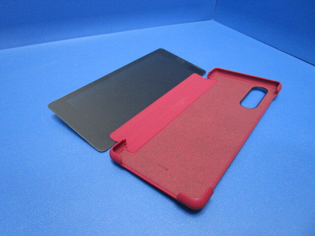 SONY Sony оригинальный Xperia 5 Style Cover View красный блокнот type кейс экран . видно f "губа" покрытие SCVJ10JP/R