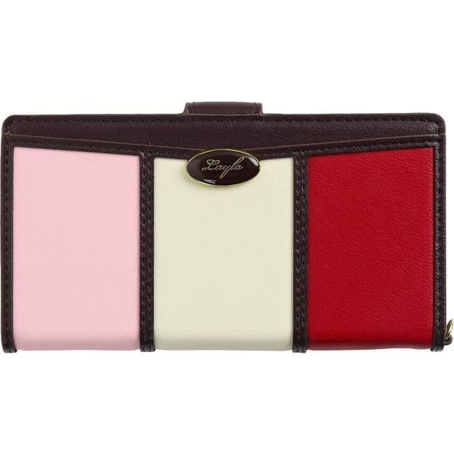 Natural design iPhone12mini блокнот type кейс Layla розовый красный PU кожа с ремешком . подставка функция натуральный дизайн *