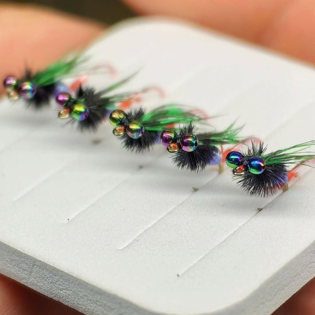 毛ばり　釣り針　フライフィッシング　渓流　釣具 #14 5本_画像2