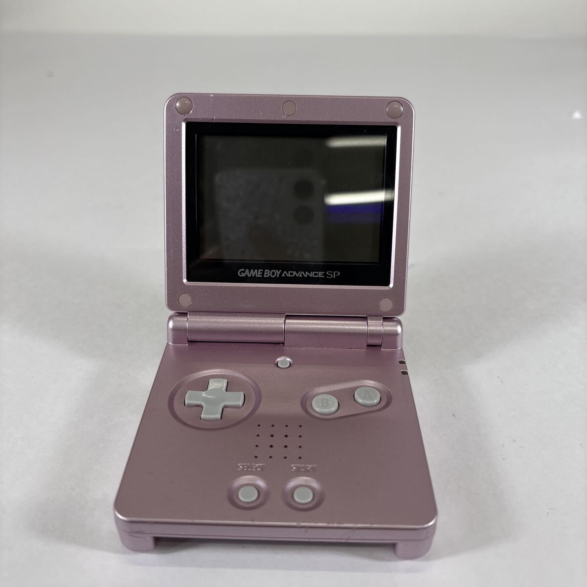 2510A9 Nintendo GAMEBOY ADVANCE SP AGS-001 ゲームボーイアドバンスSP 任天堂 GBA パールピンク 通電動作未確認 ジャンク 現状品_画像3