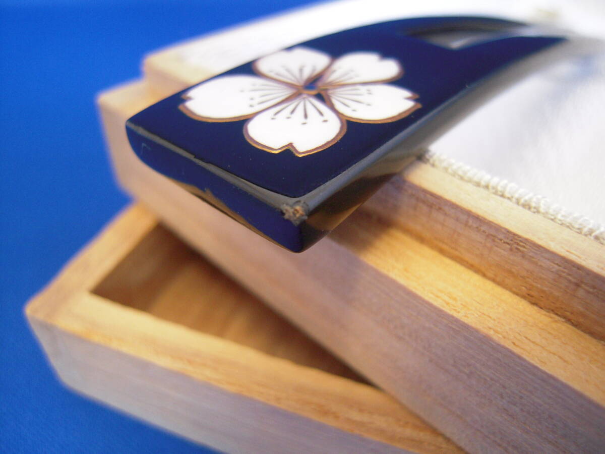 かづら清老舗　本漆純金蒔絵　かんざし　さくら　※少しキズあり_画像5