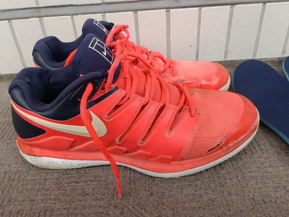 NIKEナイキ オムニ/クレーテニスシューズ AIR ZOOM VAPOR X CRAY 26cm RF ロジャー フェデラー_画像3