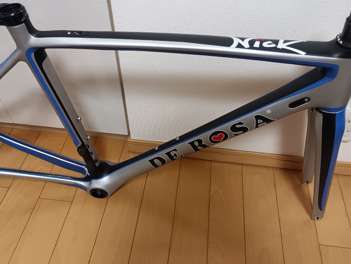 DE ROSAデローザ NICKニック ロードバイクフルカーボンフレームサイズ48（トップCC531.6mm） フレームセット_画像2