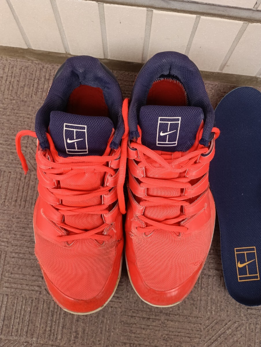 NIKEナイキ オムニ/クレーテニスシューズ AIR ZOOM VAPOR X CRAY 26cm RF ロジャー フェデラー_画像2
