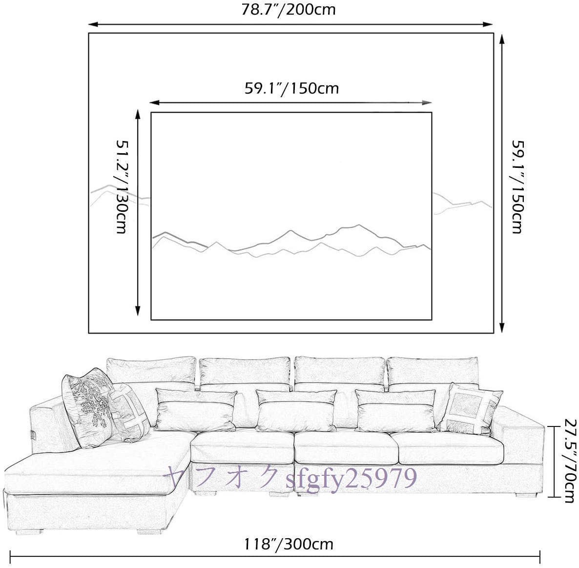 O916☆新品タペストリー 壁掛け 壁画 模様替え 部屋 宿舎 寝室 窓カーテン ファブリック装飾用品 モダンなアート おしゃれ飾り_画像2