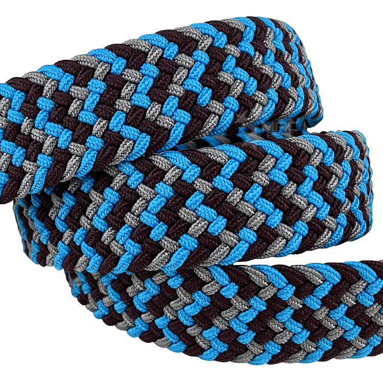 メッシュベルト ベルト メンズ レディース 伸びるベルト ゴム 編み込み ストレッチベルト 無段階 穴なし ゴルフ ブルー MBM-100gy-BLBR-7_画像5