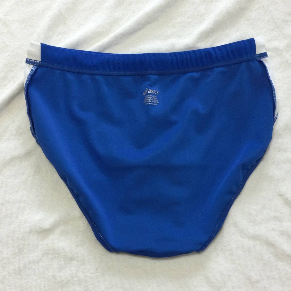 ASICS 陸上競技用ブルマ 4XLサイズ ブルーにホワイトのサイドライン_画像4