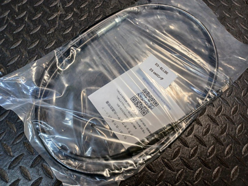 ワンズアンドエム Xクラッチワイヤー2 カワサキ車専用 25㎝ロング D3-6LLBK★ゼファー400.ゼファーχに?_画像1