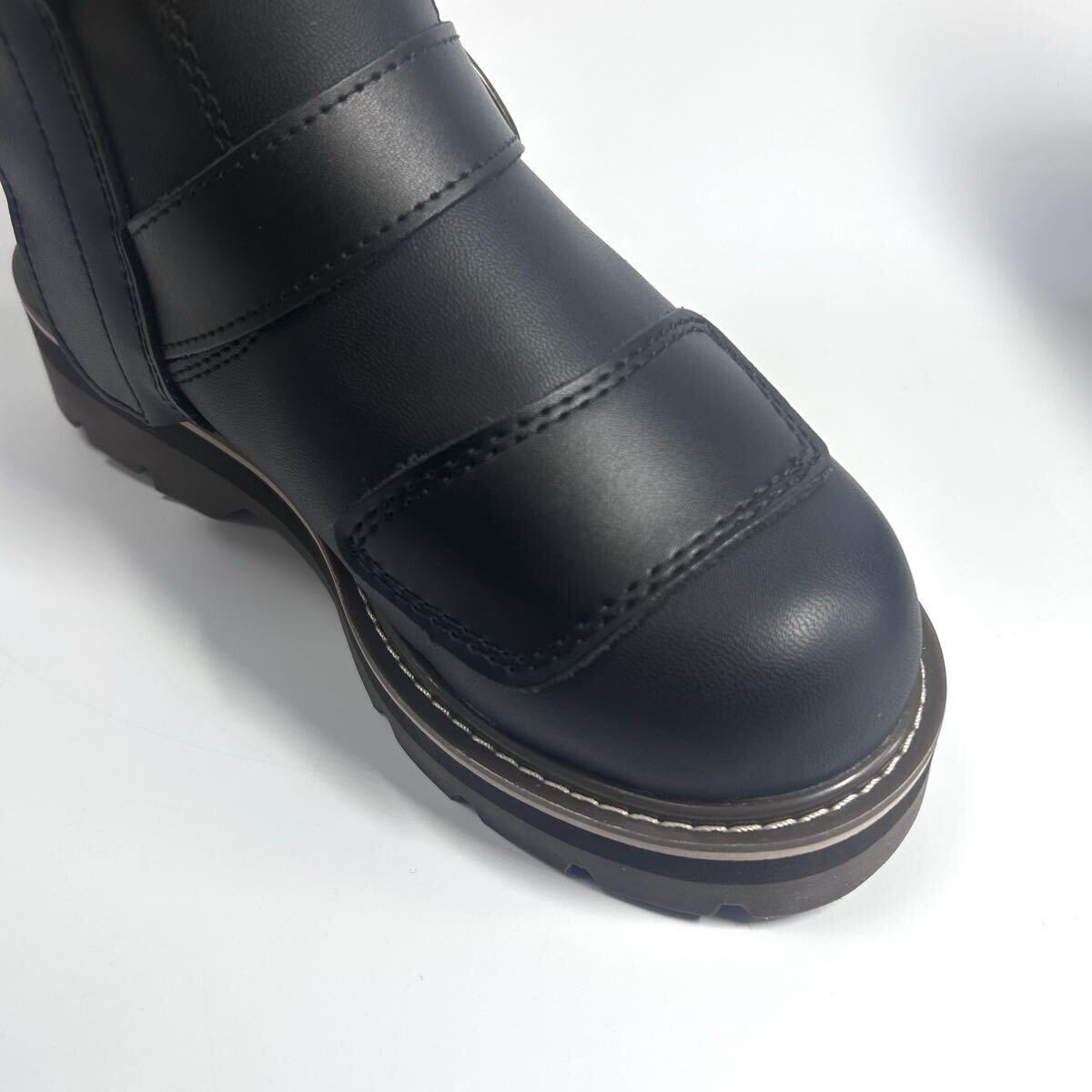 ★ Rosso StyleLab サイドジップ ライディングブーツ 厚底 24.0cm ROB-202 ロッソスタイルラボ バイク ブーツ シューズ 本革 防水 A71016-2_画像5