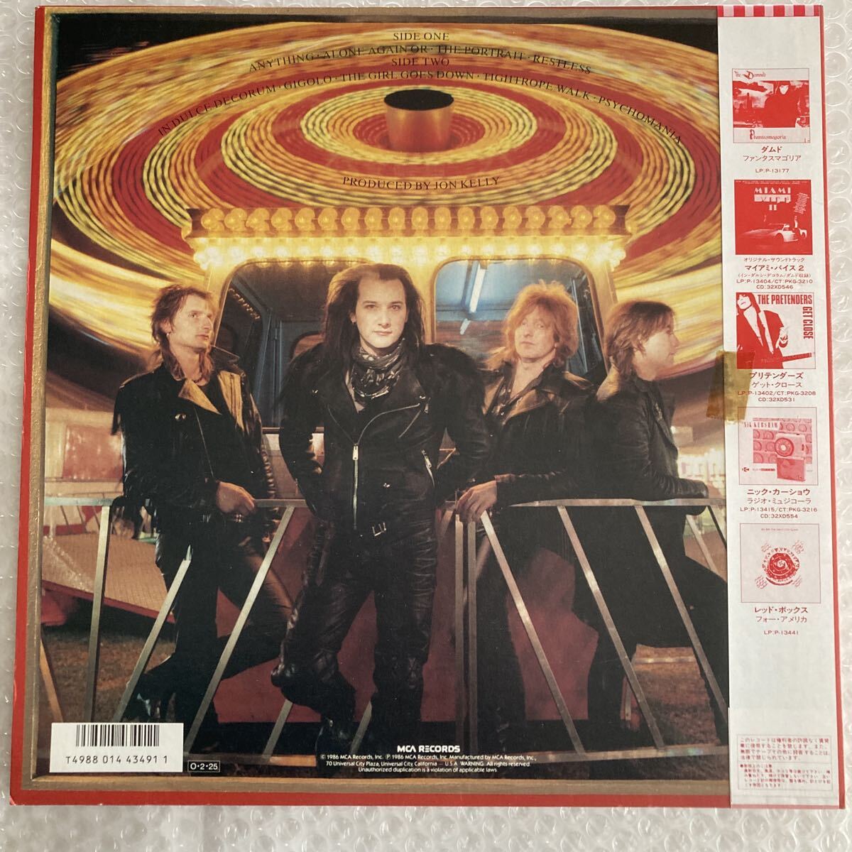 ［日本盤］帯付 THE DAMNED ダムド/エニシング Anything/P-13445/1-0057_画像2