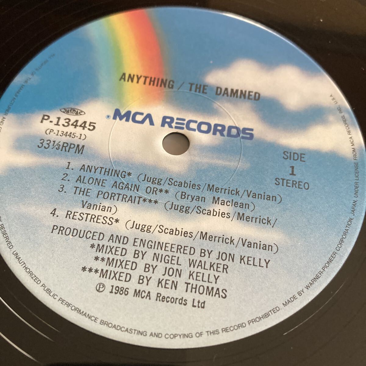 ［日本盤］帯付 THE DAMNED ダムド/エニシング Anything/P-13445/1-0057_画像6
