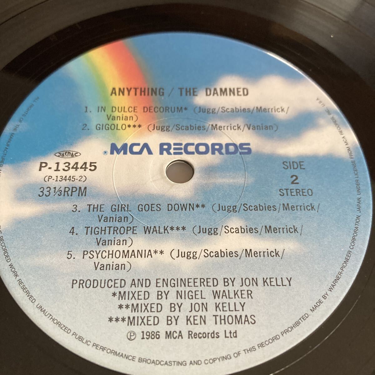 ［日本盤］帯付 THE DAMNED ダムド/エニシング Anything/P-13445/1-0057_画像7