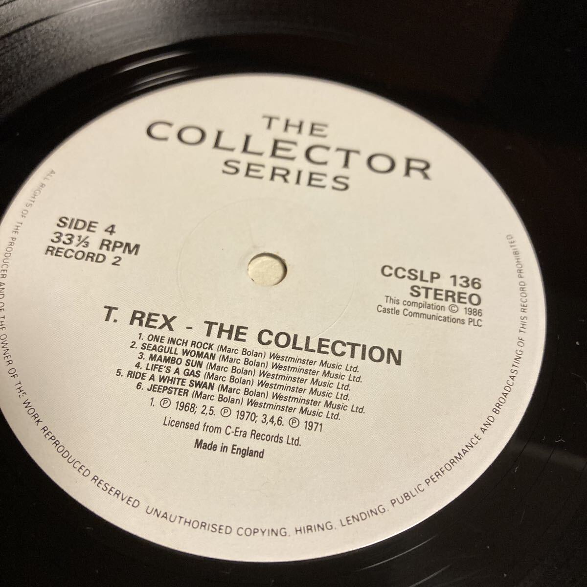 ［UK盤］2LP Tレックス T. REX COLLECTION /CCSLP 136/1-0063_画像10