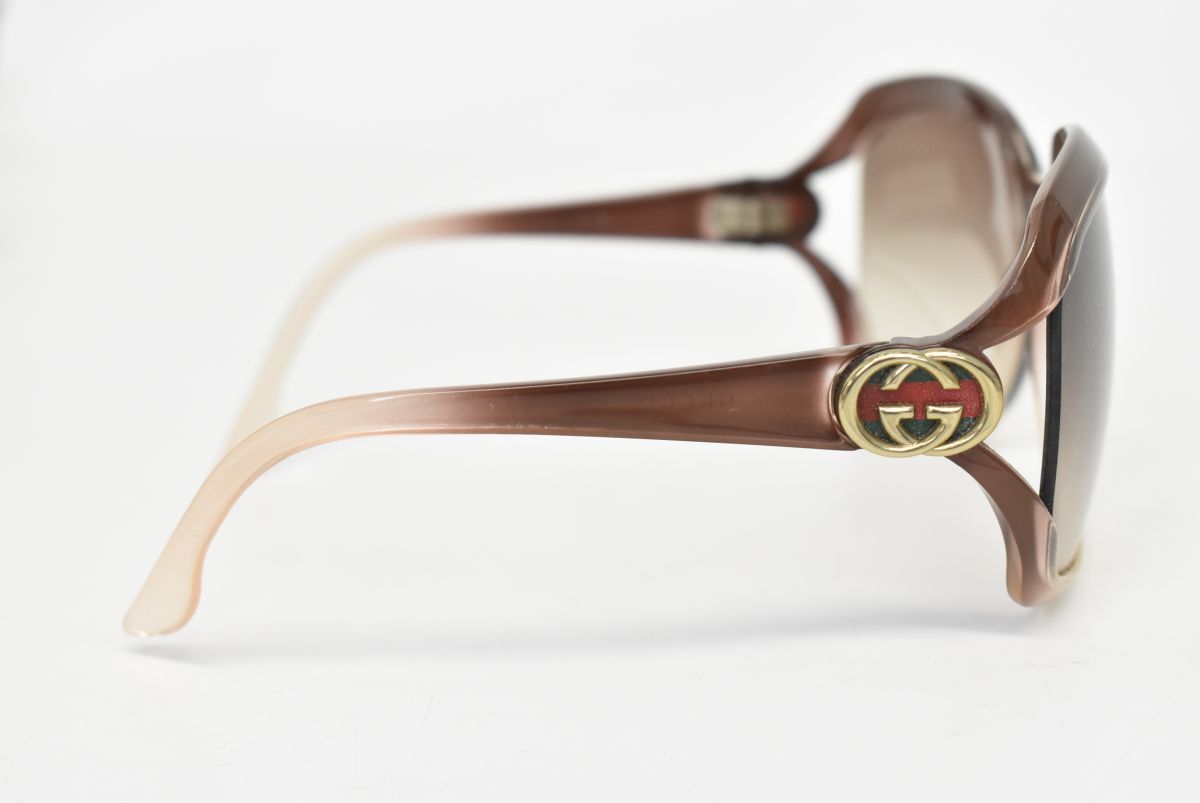 (1279S 1022M10) 1円～ GUCCI グッチ 62□16 115 サングラス シェリーライン インターロッキング 眼鏡 ブラウン系_画像5