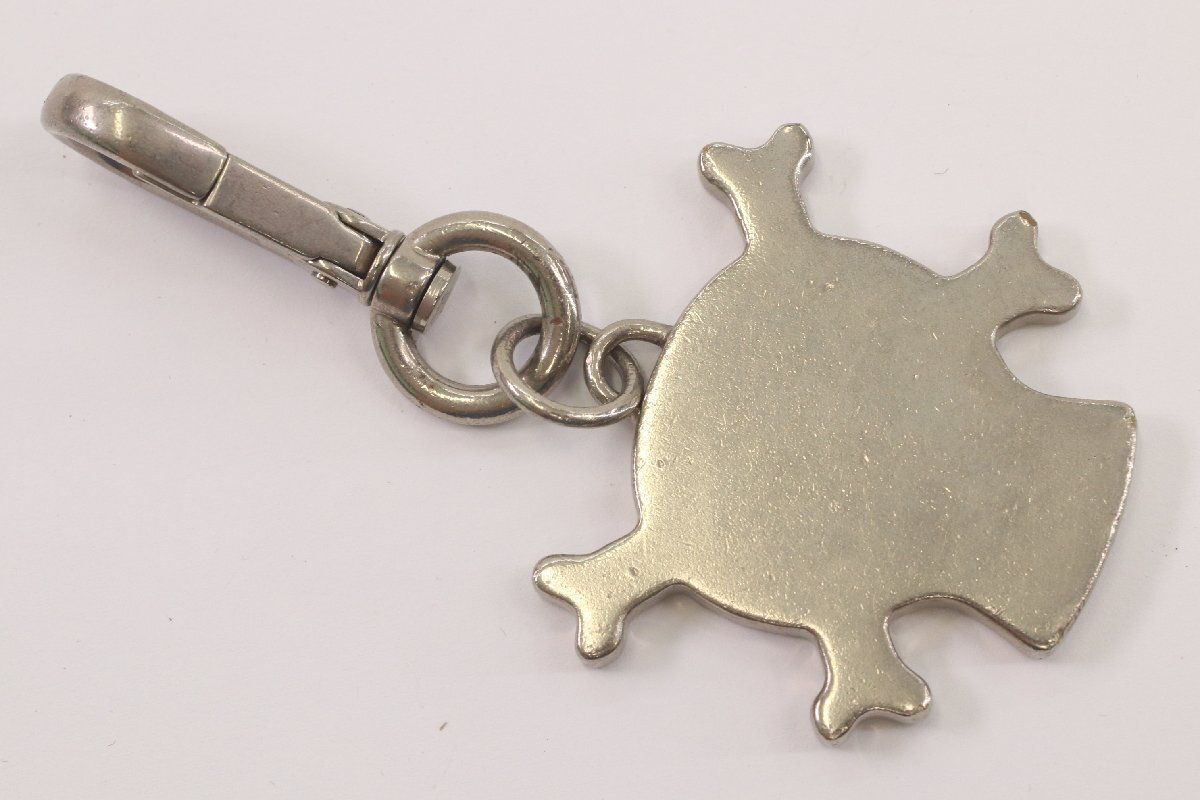 PRADA プラダ スカル キーホルダー チャーム シルバーカラー メンズ レディース ファッション小物 ヴィンテージ 3128-K_画像2