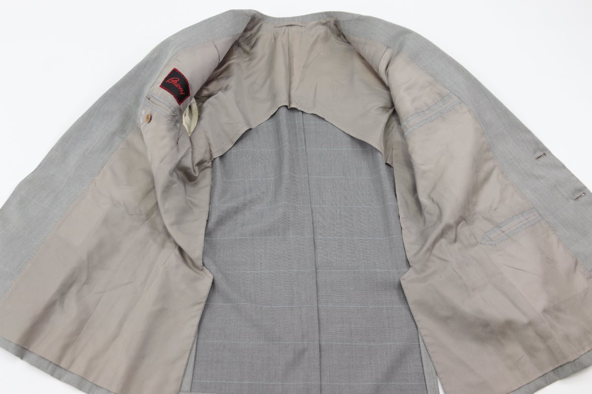 【4点】Brioni ブリオーニ スーツ ジャケット スラックス サイズ 46 オーダー フォーマル ブラック グレー 系 メンズ 服 まとめ 3267-NA_画像5