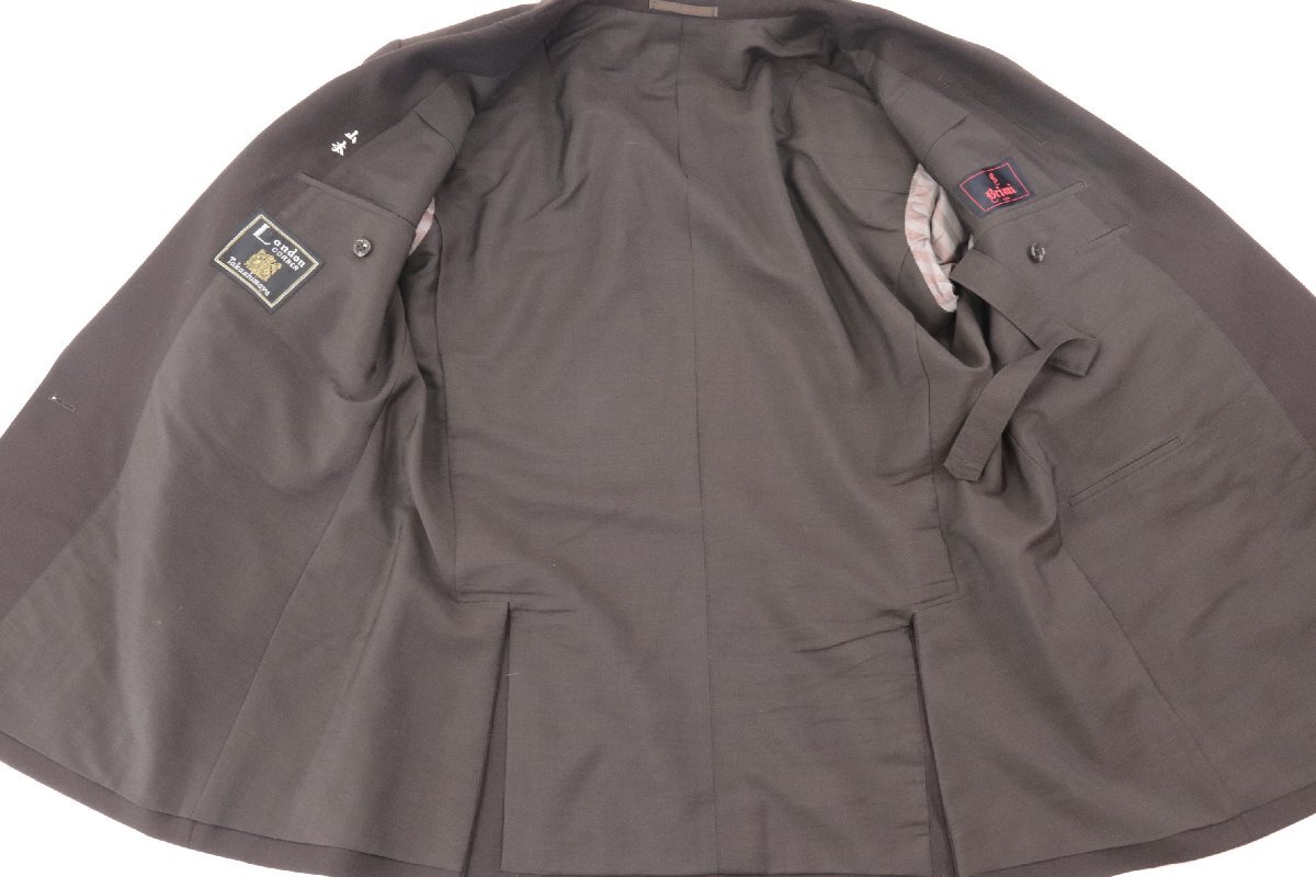【4点】Brioni ブリオーニ × Takashimaya スーツ ジャケット スラックス オーダー グレー ブラウン 系 メンズ 服 まとめ売り 3407-NA_画像8