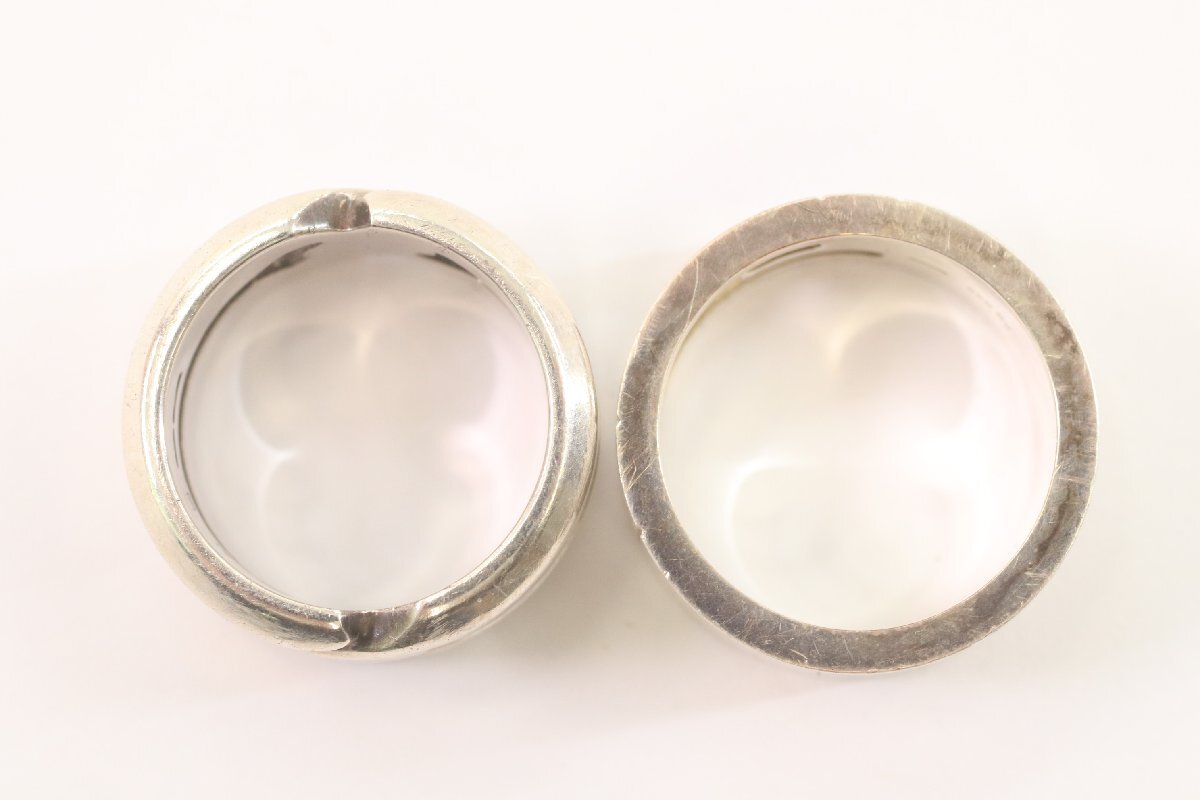 【2点】GUCCI グッチ Gロゴ ノットインフィニティ SV925 Ag925 シルバー リング 指輪 メンズ レディース アクセサリー 3538-K_画像3