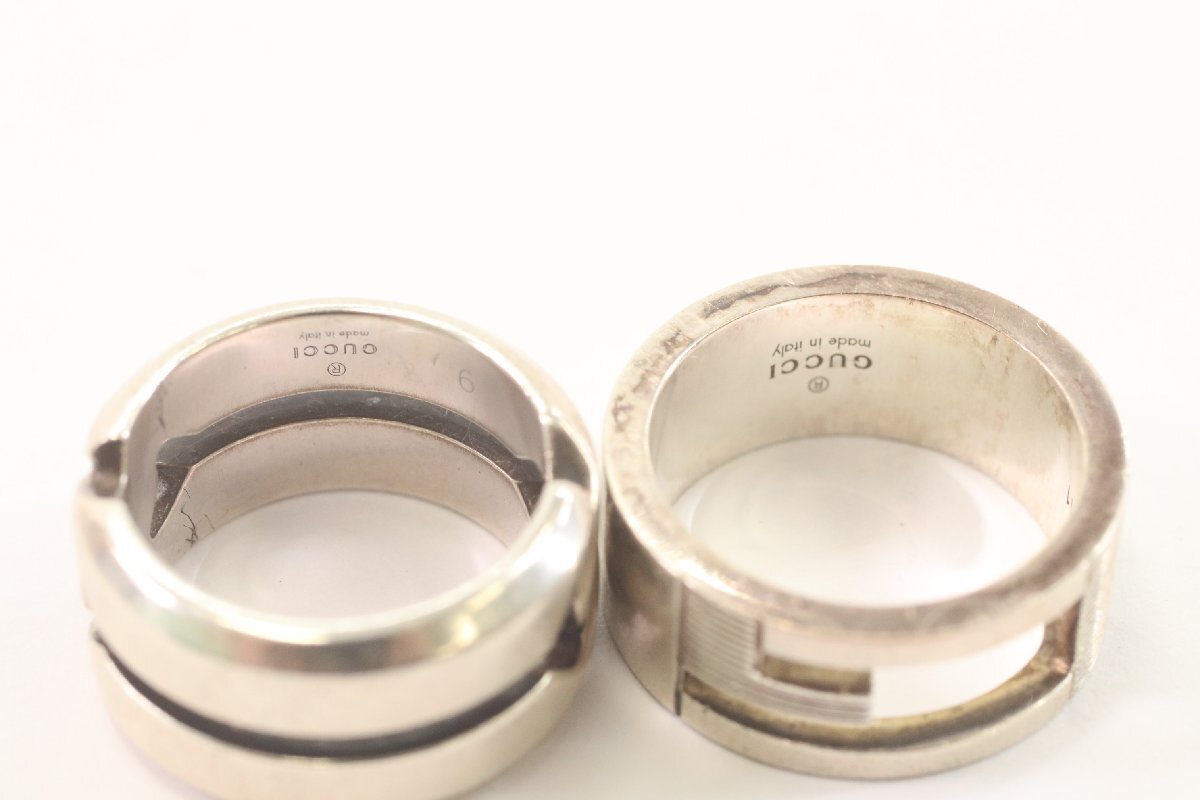 【2点】GUCCI グッチ Gロゴ ノットインフィニティ SV925 Ag925 シルバー リング 指輪 メンズ レディース アクセサリー 3538-K_画像5