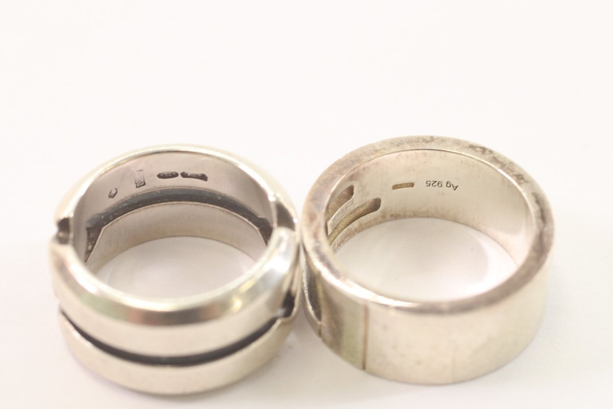【2点】GUCCI グッチ Gロゴ ノットインフィニティ SV925 Ag925 シルバー リング 指輪 メンズ レディース アクセサリー 3538-K_画像4