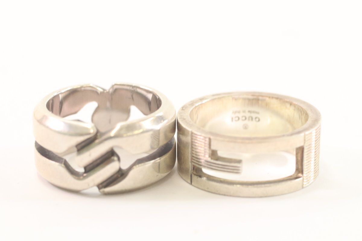 【2点】GUCCI グッチ Gロゴ ノットインフィニティ SV925 Ag925 シルバー リング 指輪 メンズ レディース アクセサリー 3538-K_画像6
