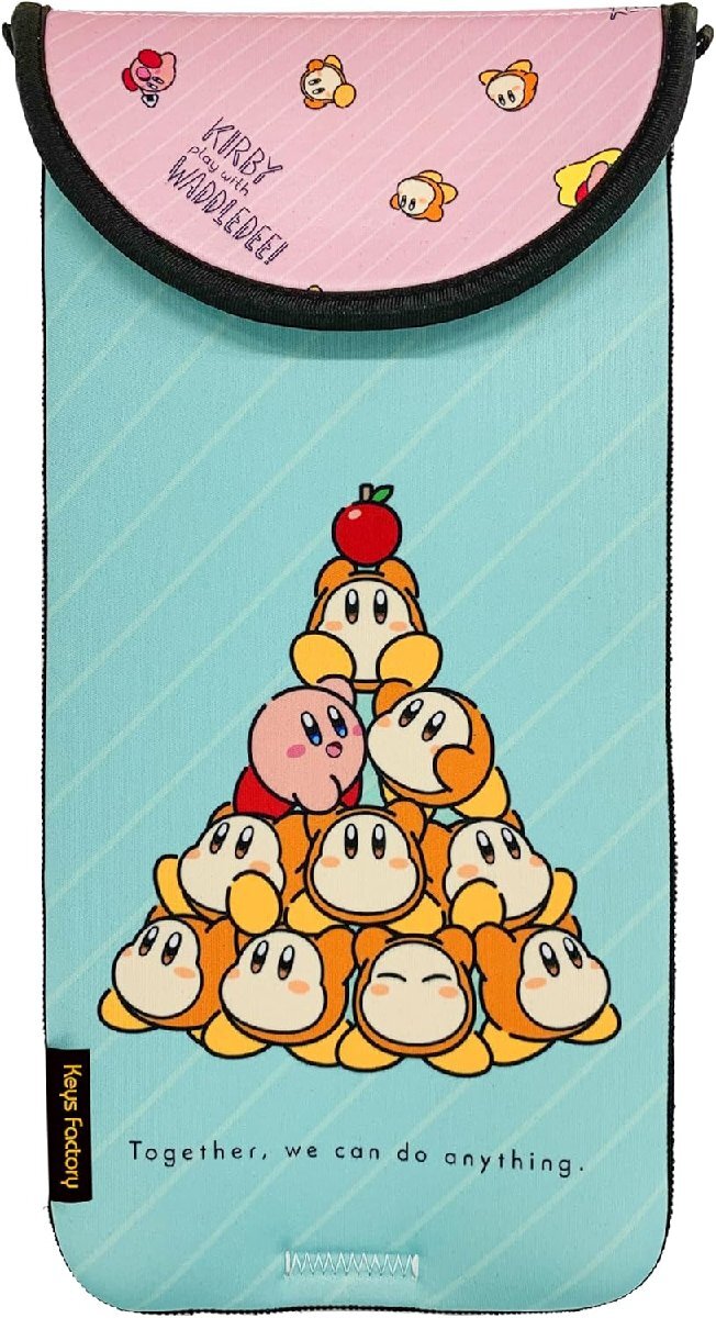 【新品】 カービィ play with ワドルディ ストレートポーチ for Nintendo Switch 2 佐賀/_画像3