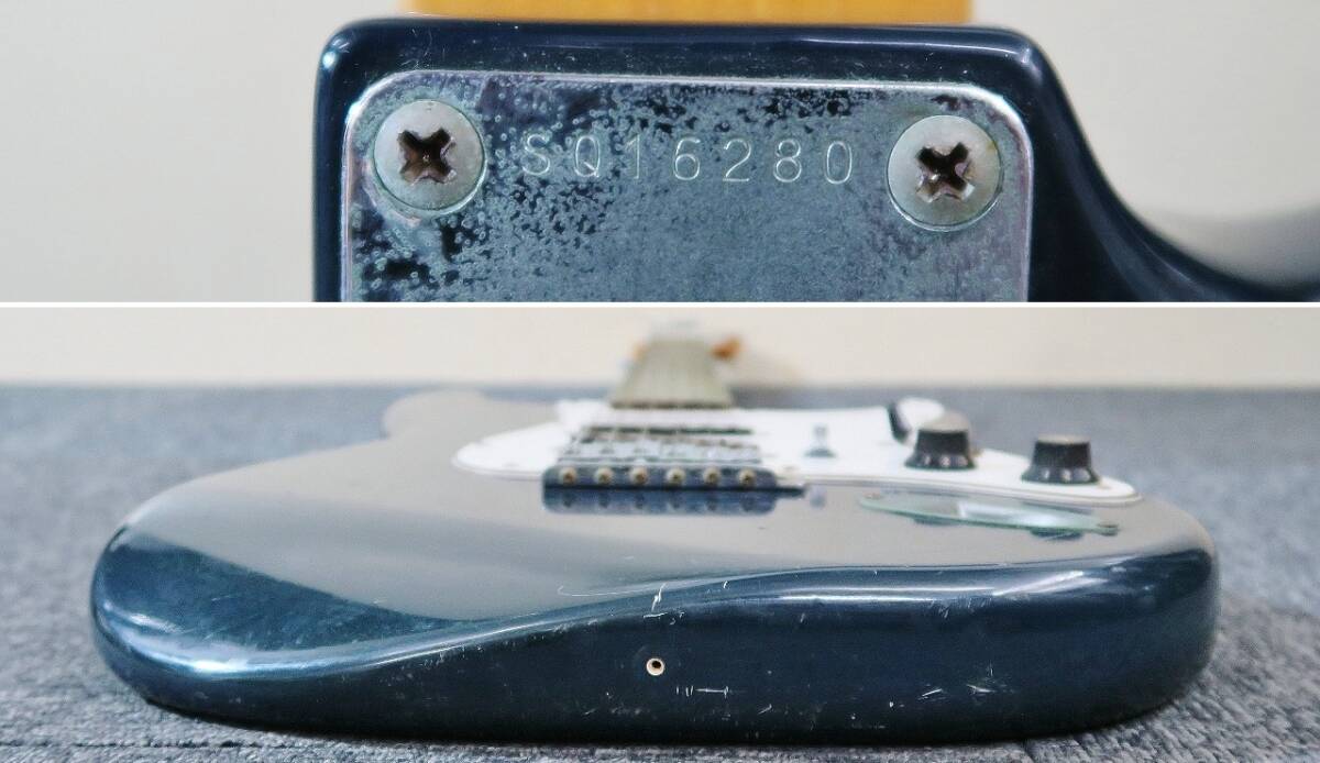 Squier/スクワイヤー ストラトキャスター ネイビー(1027　SQシリアル/エレキギター/フェンダー/コンテンポラリーシリーズ/バーズアイ_画像7