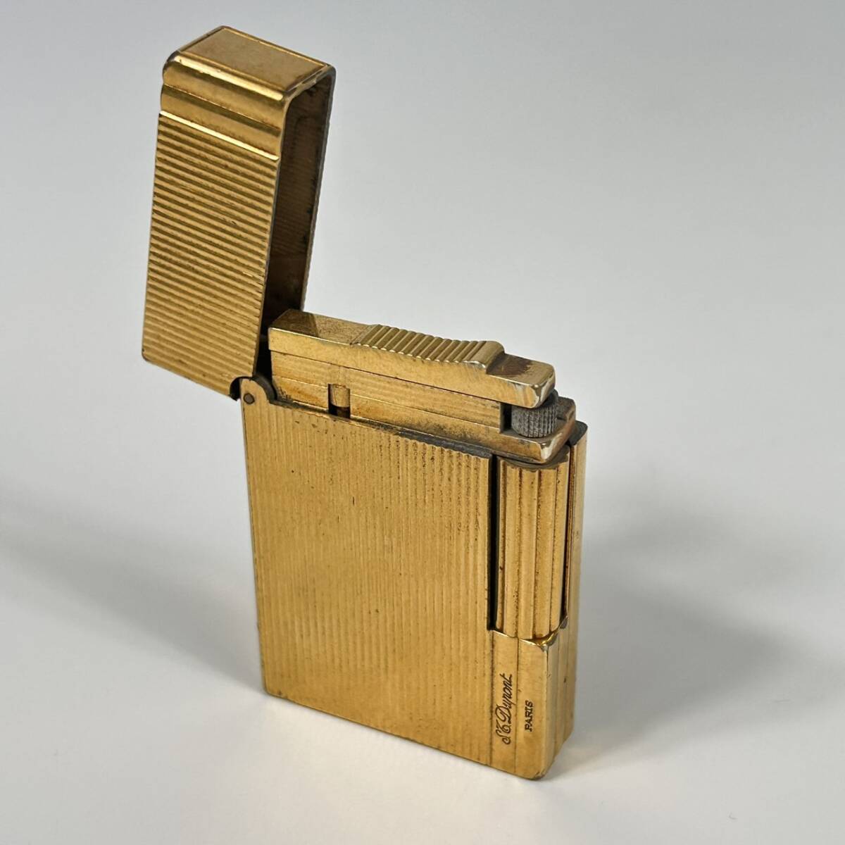 G10368 S.T.Dupont エス テー デュポン GATSBY ギャッツビー ライター GP ゴールドカラー ローラーガスライター 喫煙具 火花確認済み_画像1