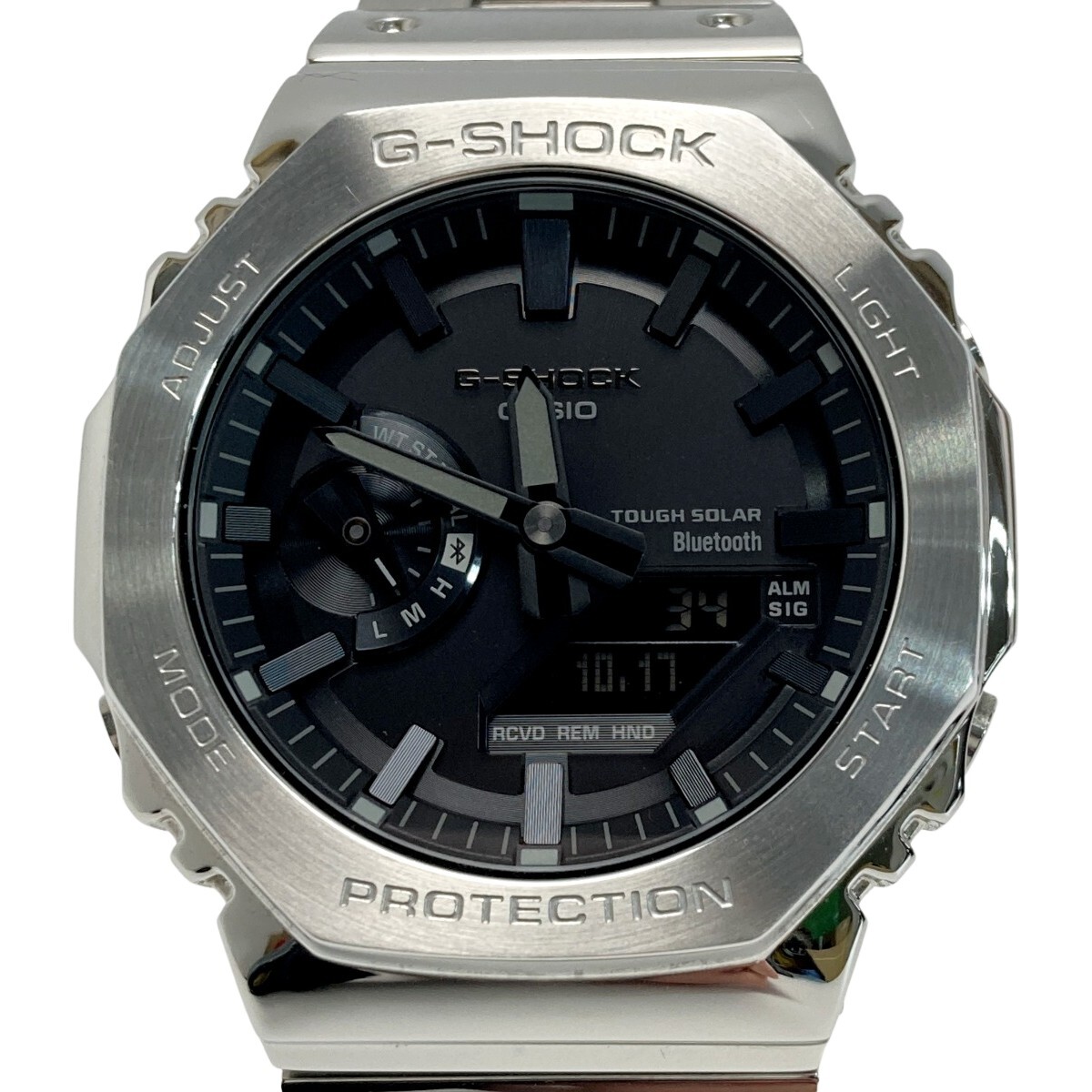 ☆☆ CASIO カシオ G-SHOCK フルメタル 2100シリーズ GM-B2100SD-1AJF 電波ソーラー メンズ 腕時計 箱・取説有 やや傷や汚れあり