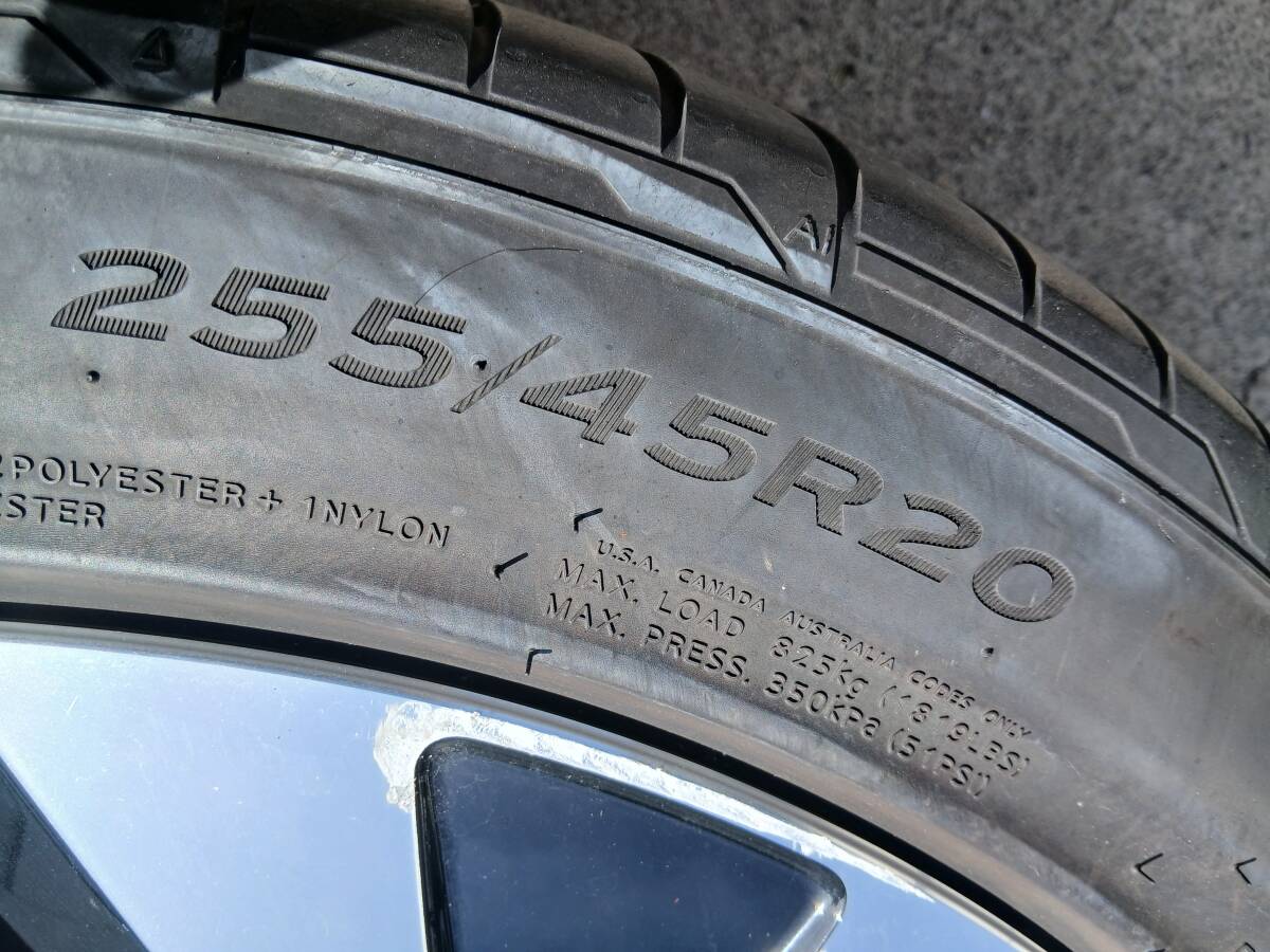 VW フォルクスワーゲン ID.4 ID.5 純正 20インチ ホイールタイヤ１本のみ 11A601025H 9J×20H2 ET42 Hankook 255/45 R20 S4178 _画像5