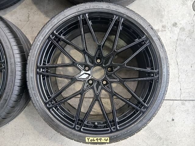 GSP アルミホイール 19インチ 8.5J ET45 5穴 PCD112 BMW アウディ ベンツ等 展示品 タイヤ付 4本セット Y0699_画像5