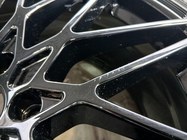 GSP アルミホイール 19インチ 8.5J ET45 5穴 PCD112 BMW アウディ ベンツ等 展示品 タイヤ付 4本セット Y0699_画像9