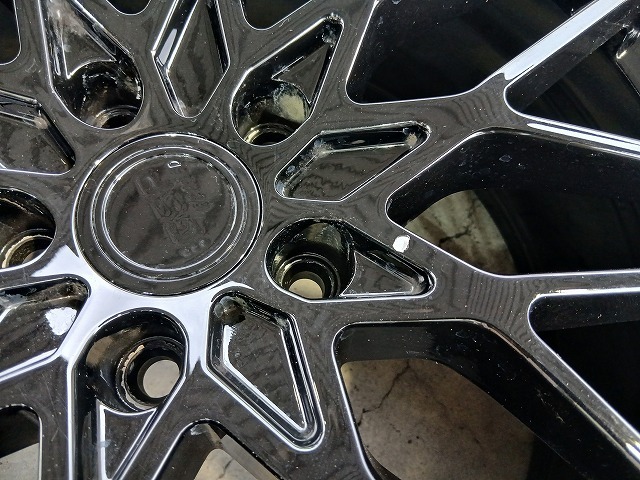 GSP アルミホイール 19インチ 8.5J ET45 5穴 PCD112 BMW アウディ ベンツ等 展示品 タイヤ付 4本セット Y0699_画像10