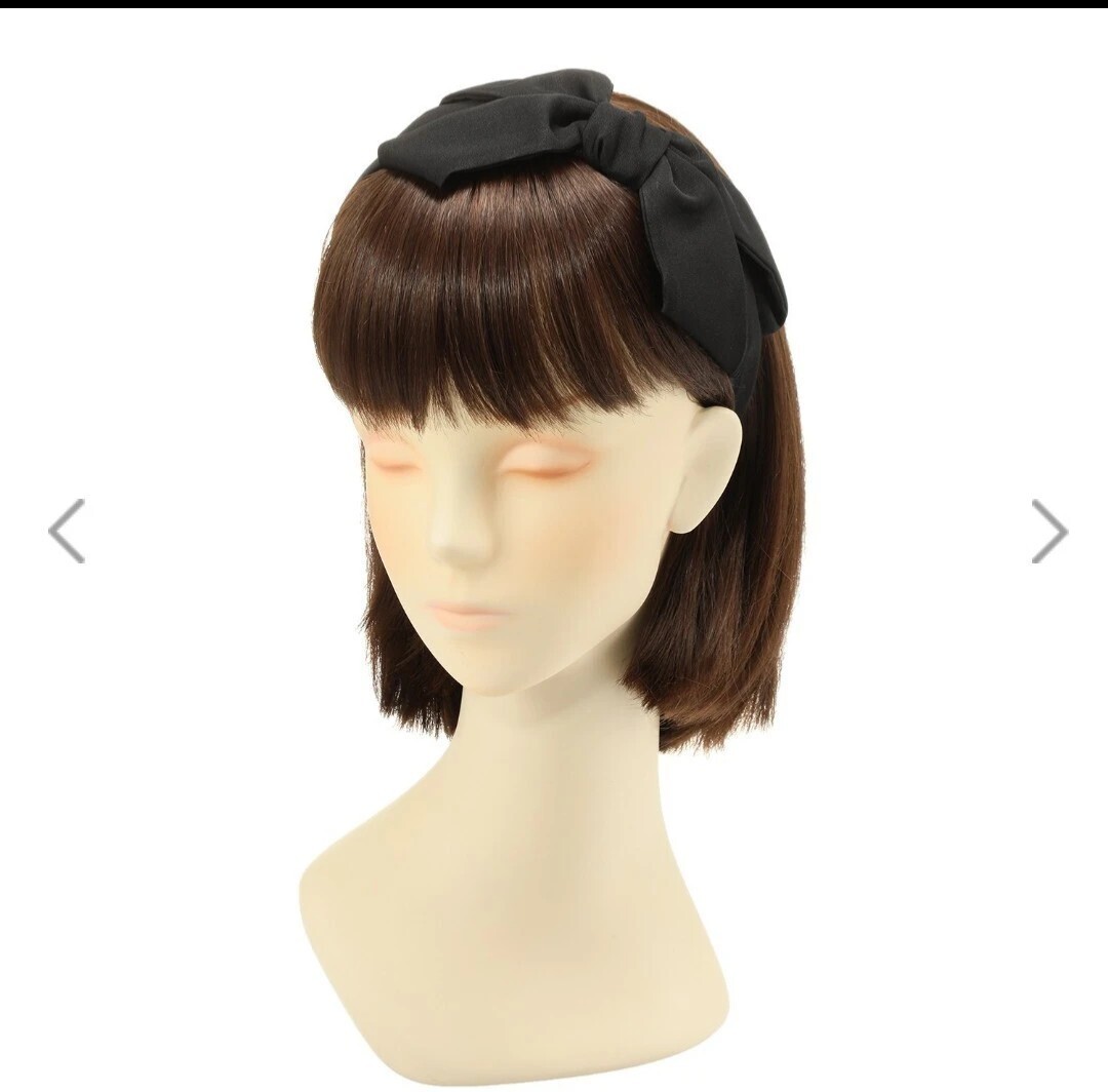 ギンカウィンカ ヘッドドレス <グログラン> ブラック_画像1