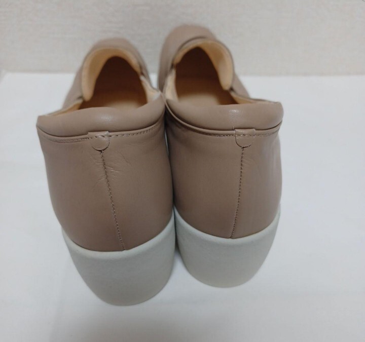 ヒルズアヴェニュー <日本製>レザー ウェーブソール ローファーパンプス24.5_画像3