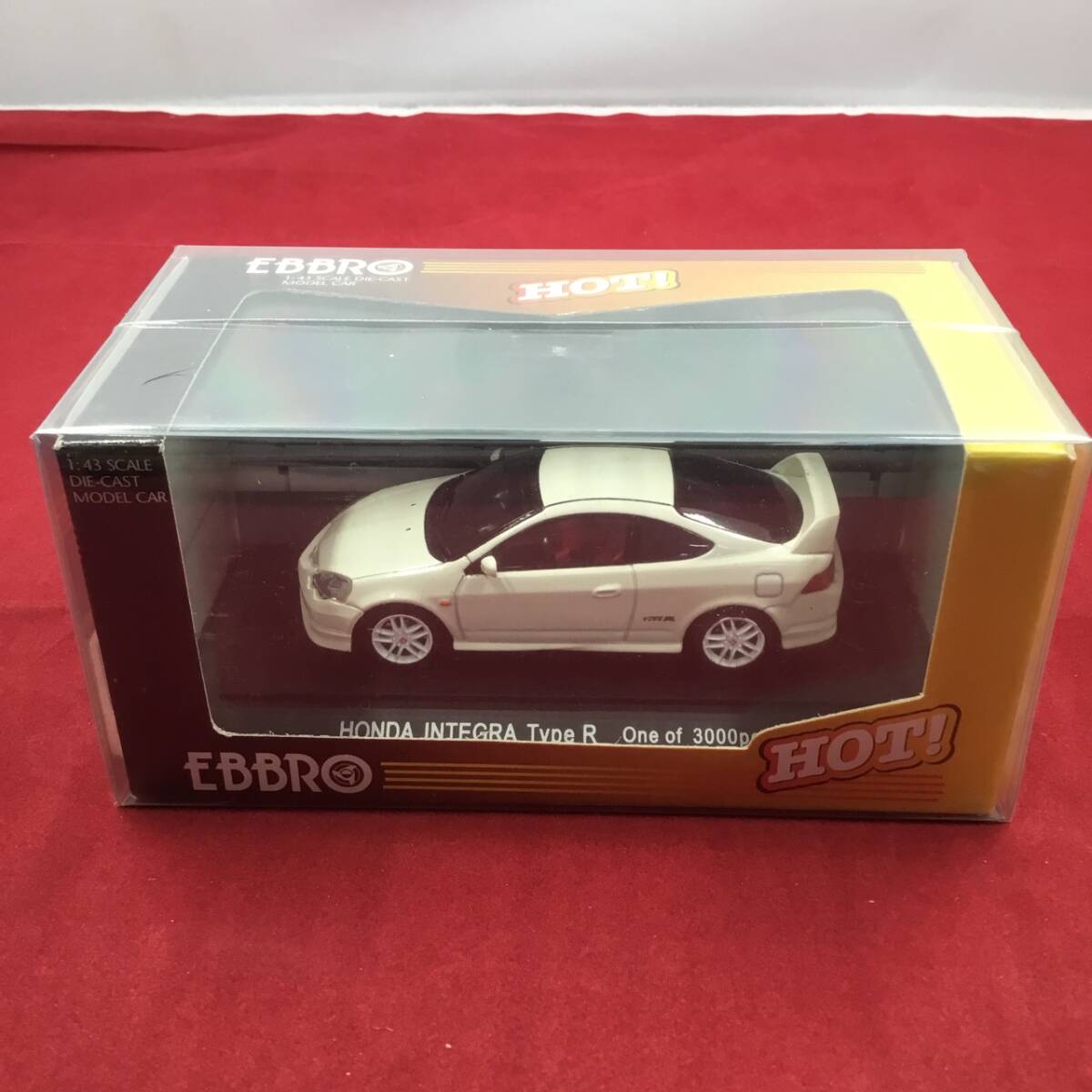 限定品 EBRRO エブロ 1/43 ミニカー Honda INTEGRA Type-R ホンダ インテグラ タイプアール ホワイト 3000個(gè)限定 221 未使用品
