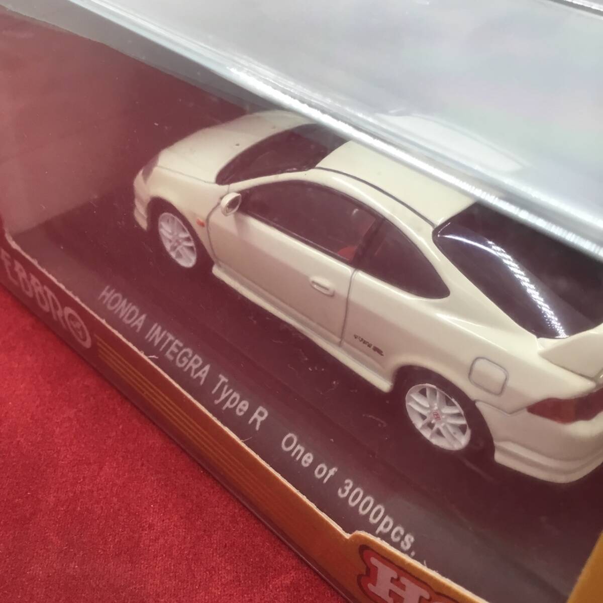 限定品 EBRRO エブロ 1/43 ミニカー Honda INTEGRA Type-R ホンダ インテグラ タイプアール ホワイト 3000個(gè)限定 221 未使用品