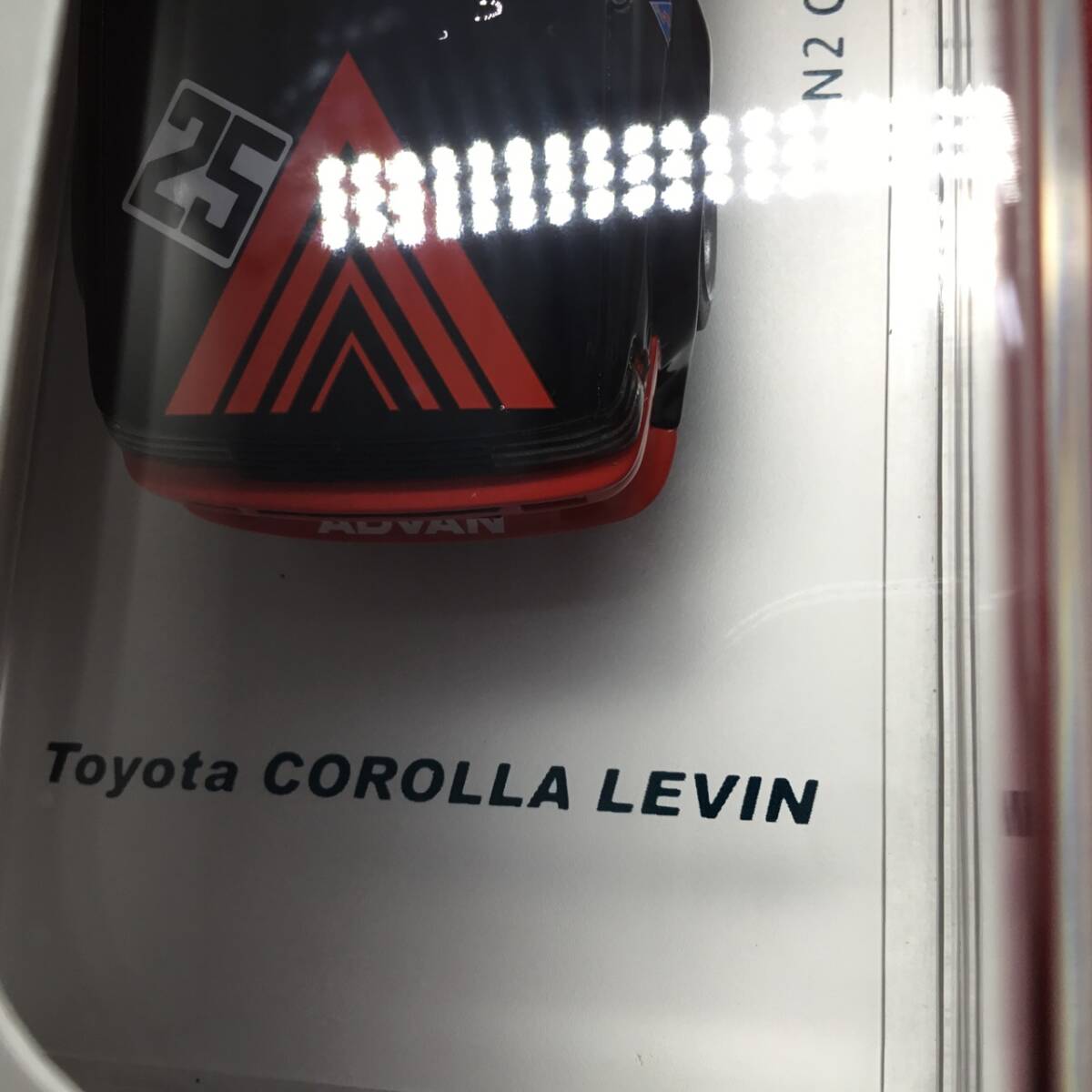 ENIF 1/43 ミニカー トヨタ カローラ レビン N2仕様 1986 カスタム ADVAN #25 ENIF0039 未開封品 _画像7