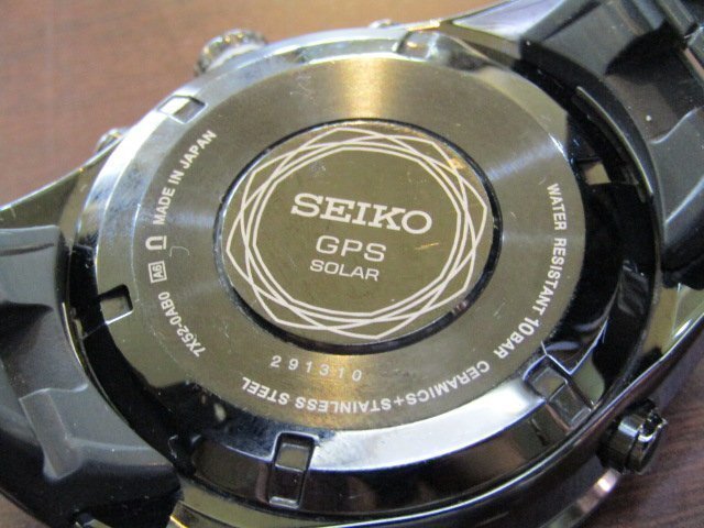 SEIKO セイコー アストロン GPS・SOLAR/7X52-0AB0 ソーラー メンズ ステンレススチール アナログ 腕時計 /ジャンク品_画像6