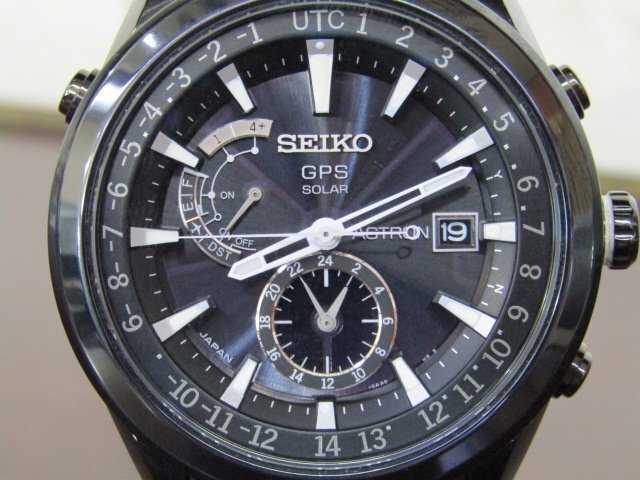 SEIKO セイコー アストロン GPS・SOLAR/7X52-0AB0 ソーラー メンズ ステンレススチール アナログ 腕時計 /ジャンク品_画像2