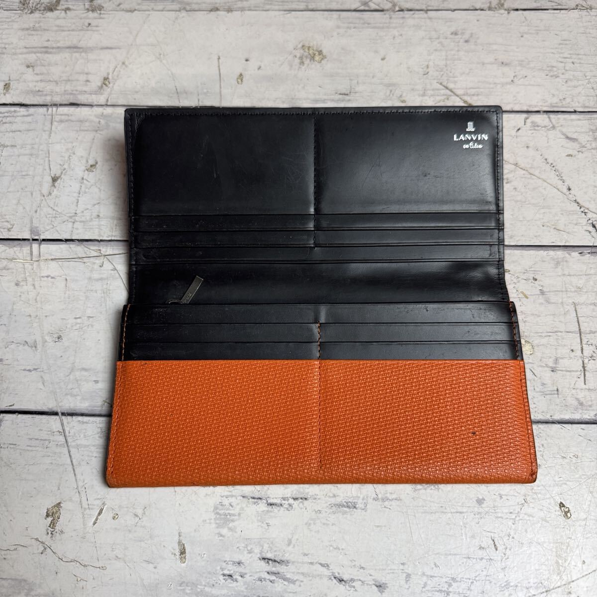 LANVIN EN Bleu ランバンオンブルー 長財布 財布 レザー_画像5