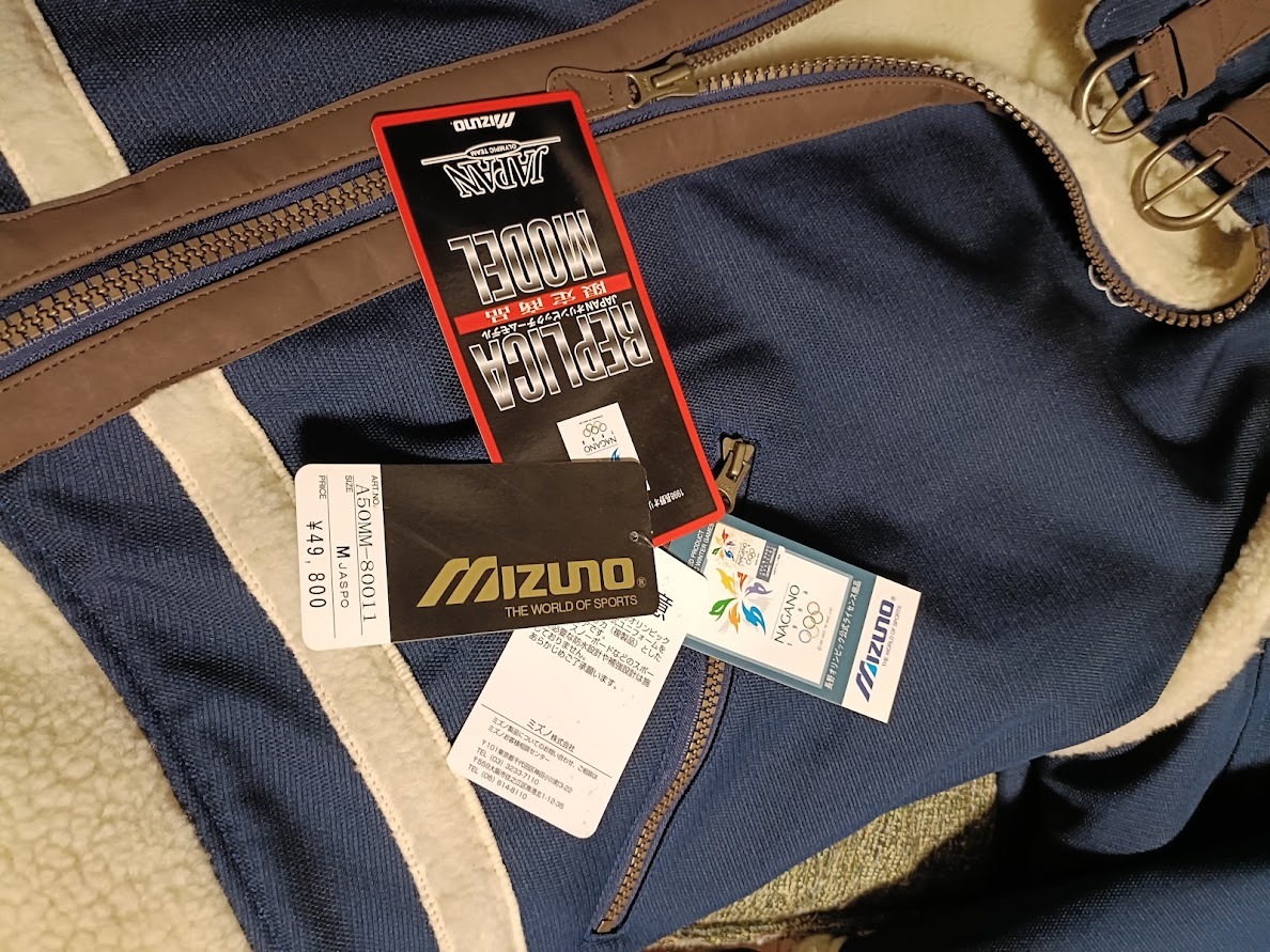 未使用品(Mサイズ 希少) ミズノ(mizuno)　1998年 長野オリンピック 日本代表ユニフォーム ジャケット_画像4
