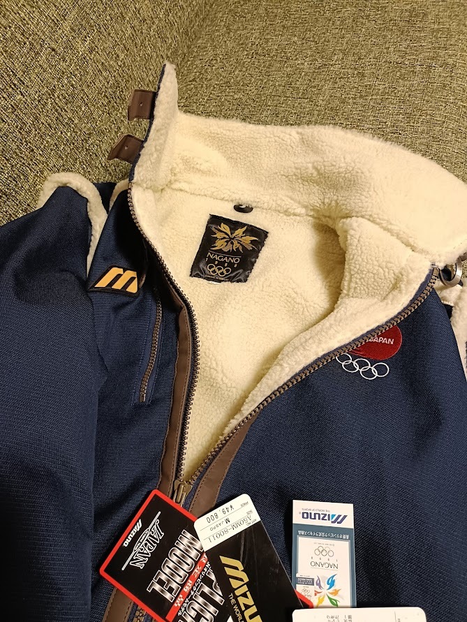 未使用品(Mサイズ 希少) ミズノ(mizuno)　1998年 長野オリンピック 日本代表ユニフォーム ジャケット_画像6
