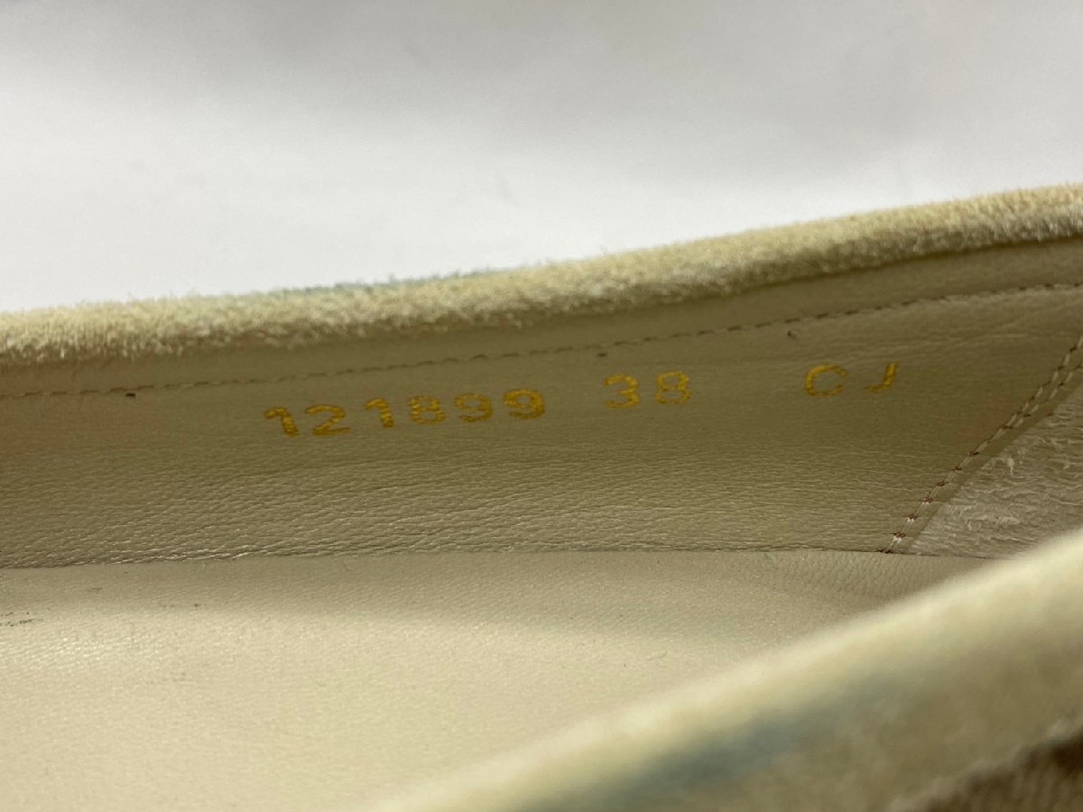 ◇◇ GUCCI グッチ GGキャンバス ドライビングシューズ 靴 サイズ38 24~24.5㎝ ベージュ系 箱・保存袋付き ◇◇S7797_画像9