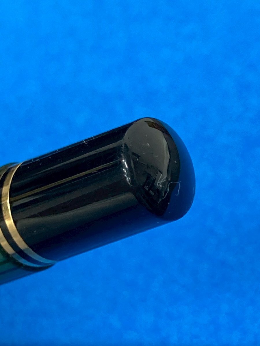 ◎PELIKAN ペリカン SOUVERAN スーベレーン GERMANY/ドイツ製 万年筆 グリーンストライプ ヴィンテージ 14C 刻印585 インクあり ③◎_画像10