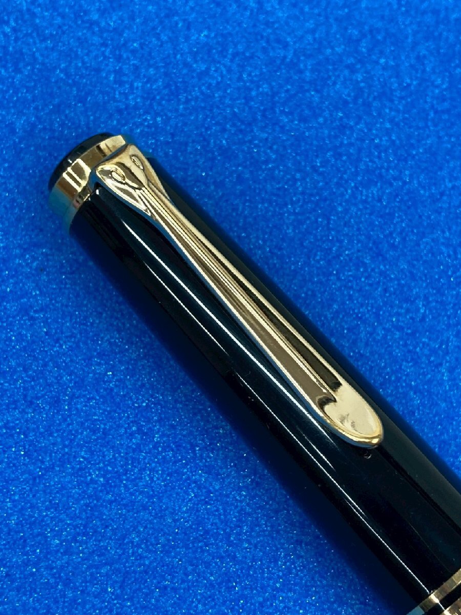 ◎PELIKAN ペリカン SOUVERAN スーベレーン GERMANY/ドイツ製 万年筆 グリーンストライプ ヴィンテージ 14C 刻印585 インクあり ③◎_画像8