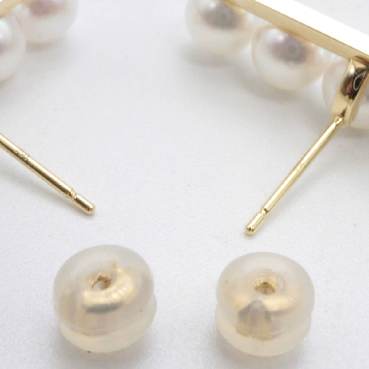 ◆◇【美品】TASAKI タサキ バランス プラス ピアス 750/K18YG◇◆_画像6